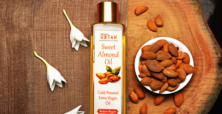 Ubtan ☘ Cold Pressed Sweet Almond Oil ☘ 11 { 50ml/200ml }